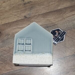 Scott Living Ceramic House Decor - Blue and Cream